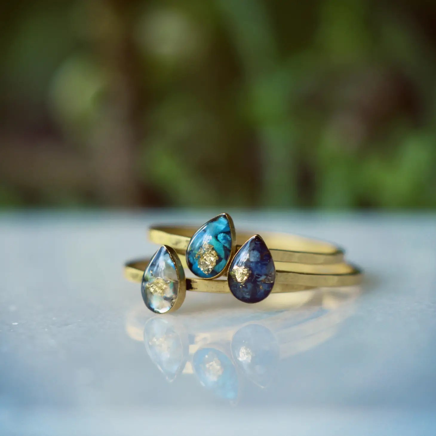 Teardrop 2025 sapphire ring