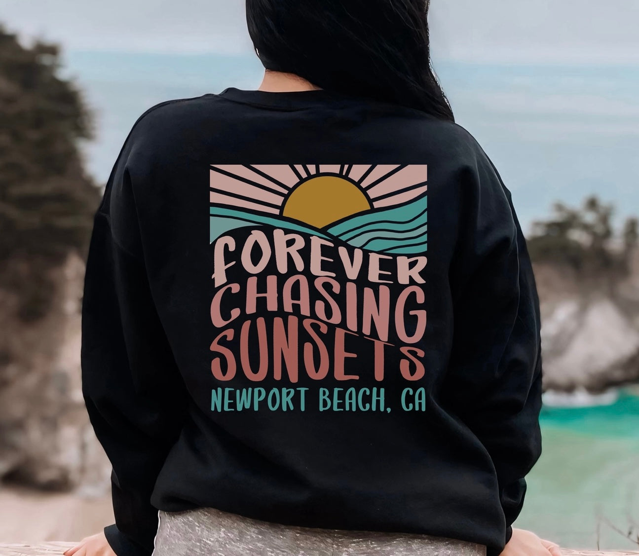 Forever Chasing Sunsets Crewneck Sweatshirt