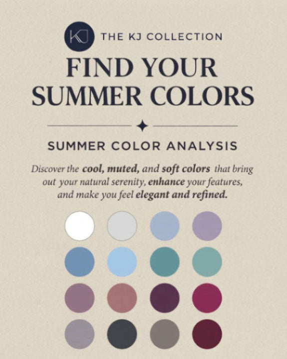 Summer Color Analysis | Find Your Perfect Colors by The KJ Collection