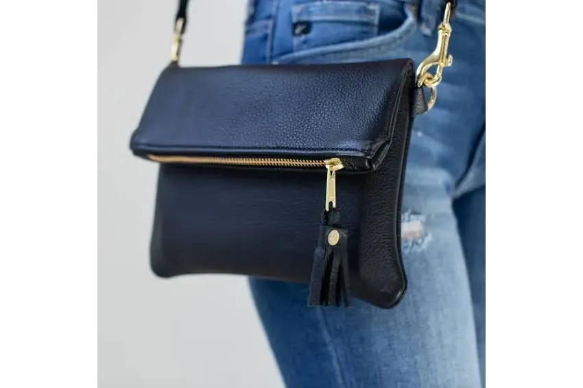 Fold Over Crossbody Clutch by Lifetime Leather Co.