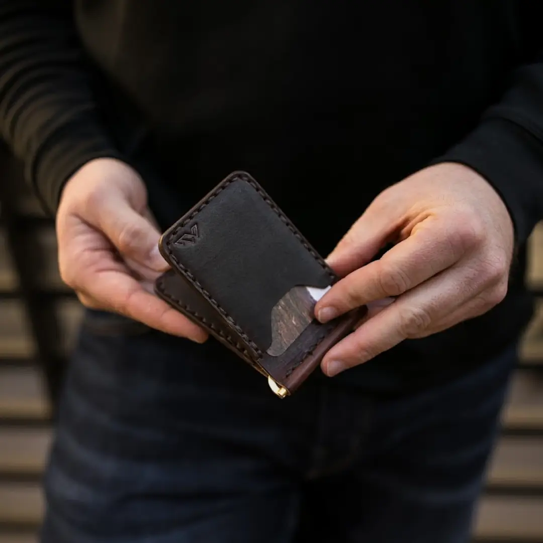 Men’s Belford Wallet in Nut Brown by Range Leather Co.