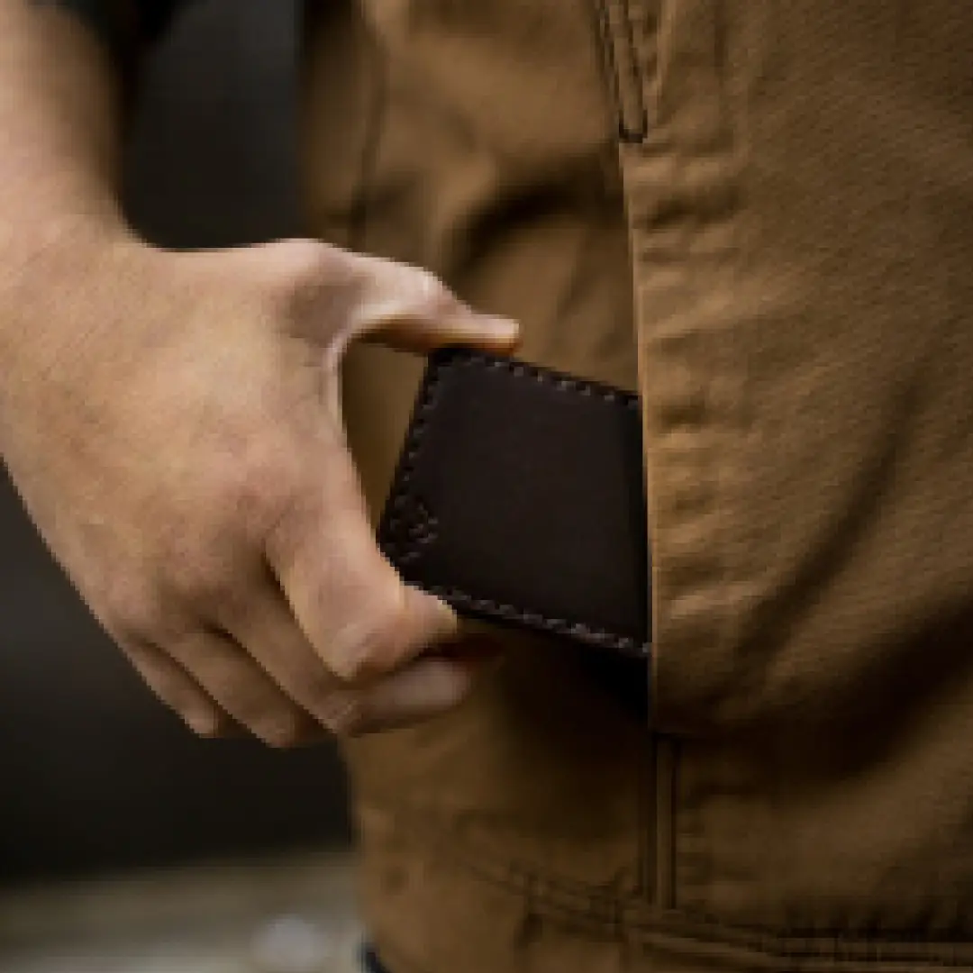Men’s Belford Wallet in Nut Brown by Range Leather Co.