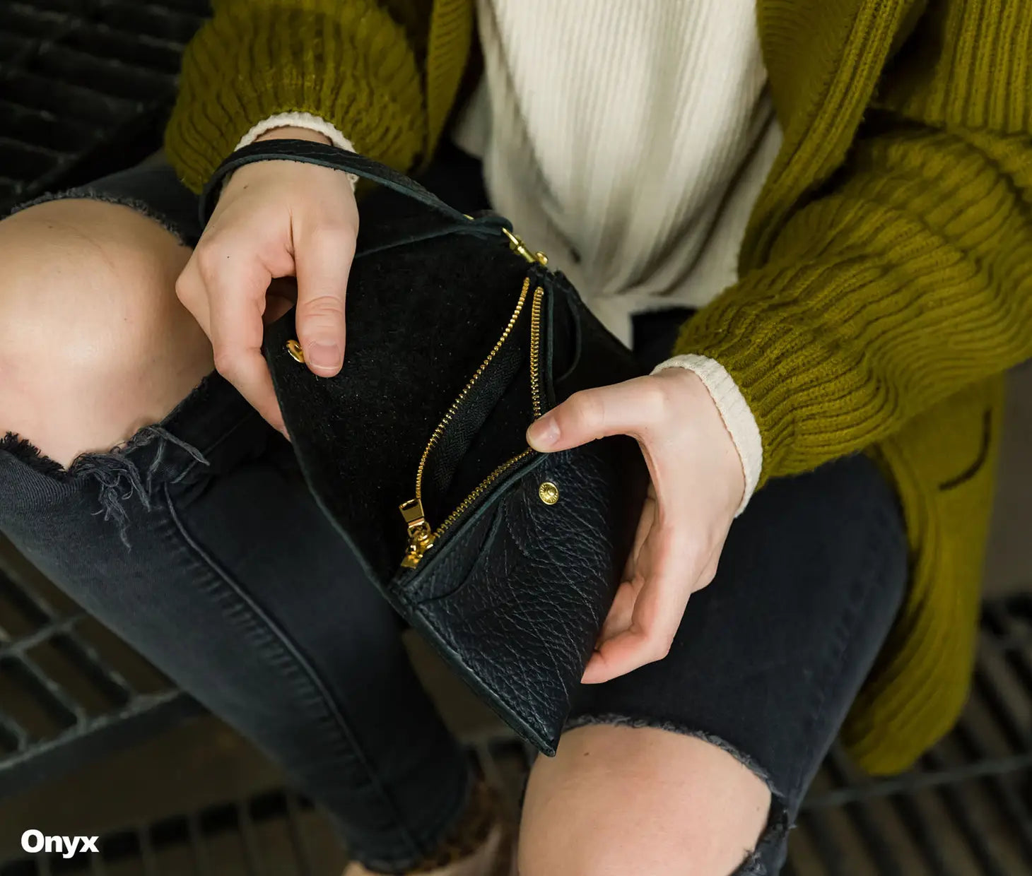 Leather Clutch Wallet in Black by Lifetime Leather Co.