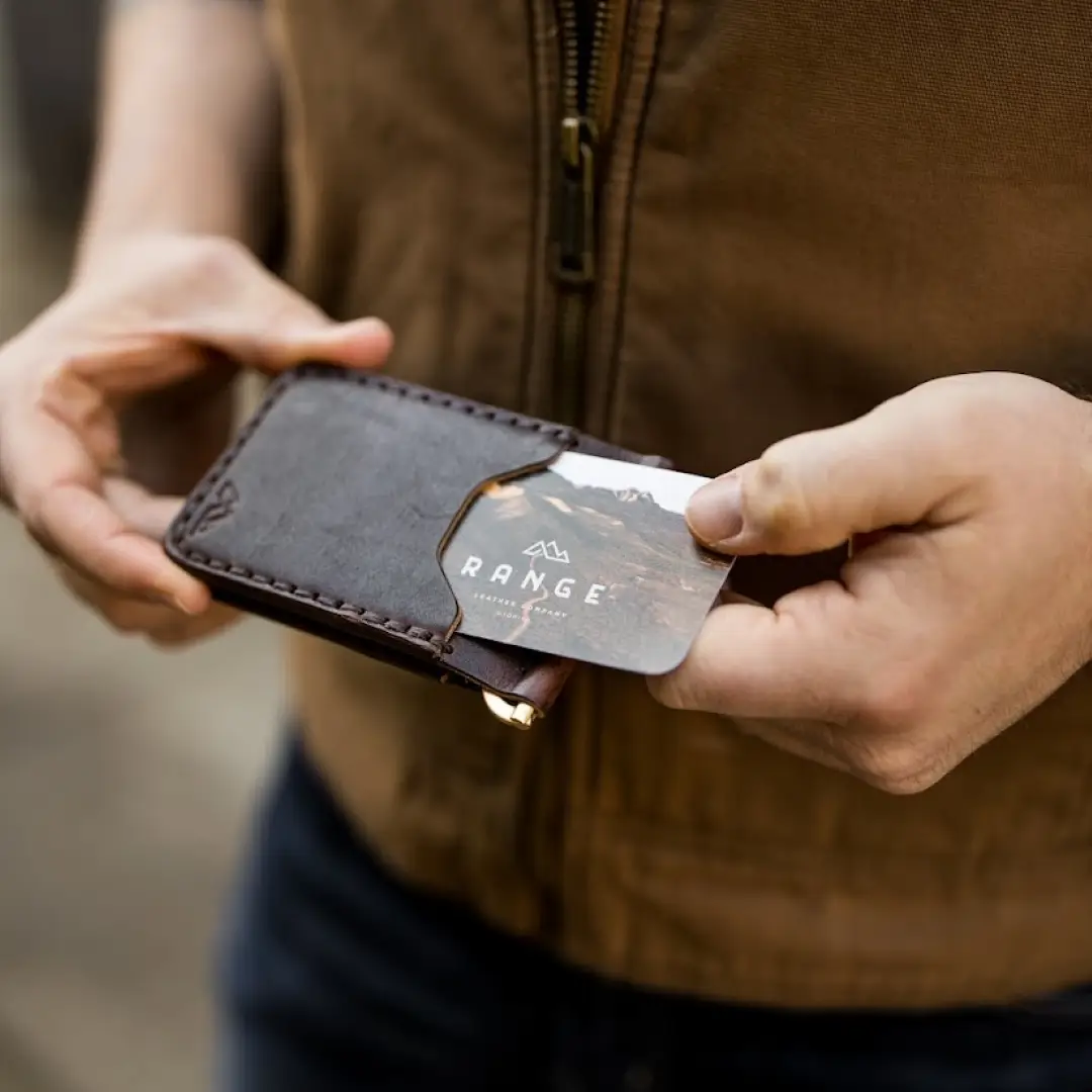 Men’s Belford Wallet in Nut Brown by Range Leather Co.